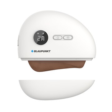 BLAUPUNKT 德國藍寶 溫感臉部按摩器 BPB-C01DS 泗濱砭石 恆溫加熱 3D貴妃曲線導頭 Type-C充電  月光白