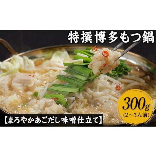 ふるさと納税 福岡県 鞍手町 特撰博多もつ鍋  2〜3人前 300g 独楽 送料無料 《30日以内に順次出荷(土日祝除く)》