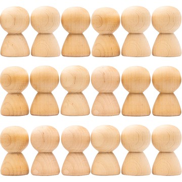 未完成的木製木釘娃娃 - 未完成的木製木釘