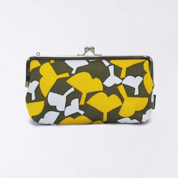 京都 橫式錢包 口金 日本製造 和風錢包 帆布 棉 和風圖案 wafu