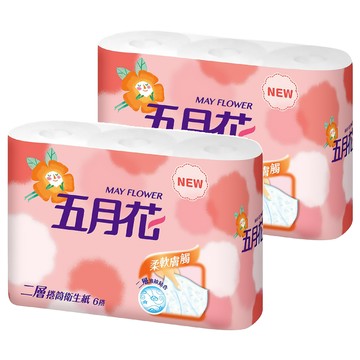 五月花 小捲筒式衛生紙 270張  11cm  6捲  2袋