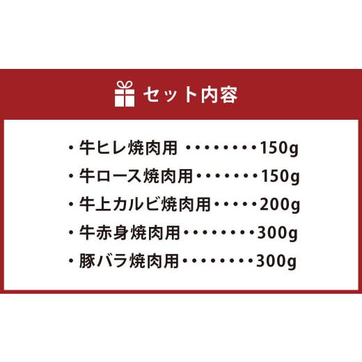 ふるさと納税 大分県 九重町 おおいた和牛＆米の恵み九重夢ポーク バーベキューセット3 合計1.1kg