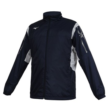 MIZUNO 男內刷毛防潑水防風外套(免運 上衣 休閒 慢跑 訓練 美津濃「32TEB55314」≡排汗專家≡