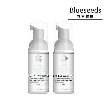 【Blueseeds芙彤園】買1送1★ 玫瑰天竺葵洋甘菊潔顏慕斯 50ml 共2入