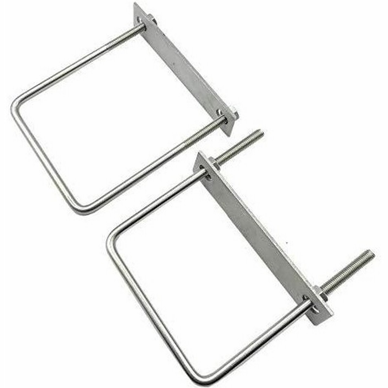 Bath Bath 駐車カーポート用 固定金具 コ型ボルト Uボルト アルミ柱に穴あけ必要無し 締付固定 固定ベース ステンレス製 2個セット 角パ 通販 Lineポイント最大0 5 Get Lineショッピング