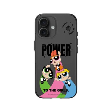 iPhone 16 Clear (相機按鈕) 酷墨灰 - The Powerpuff Girls 飛天小女警 - 女孩的力量