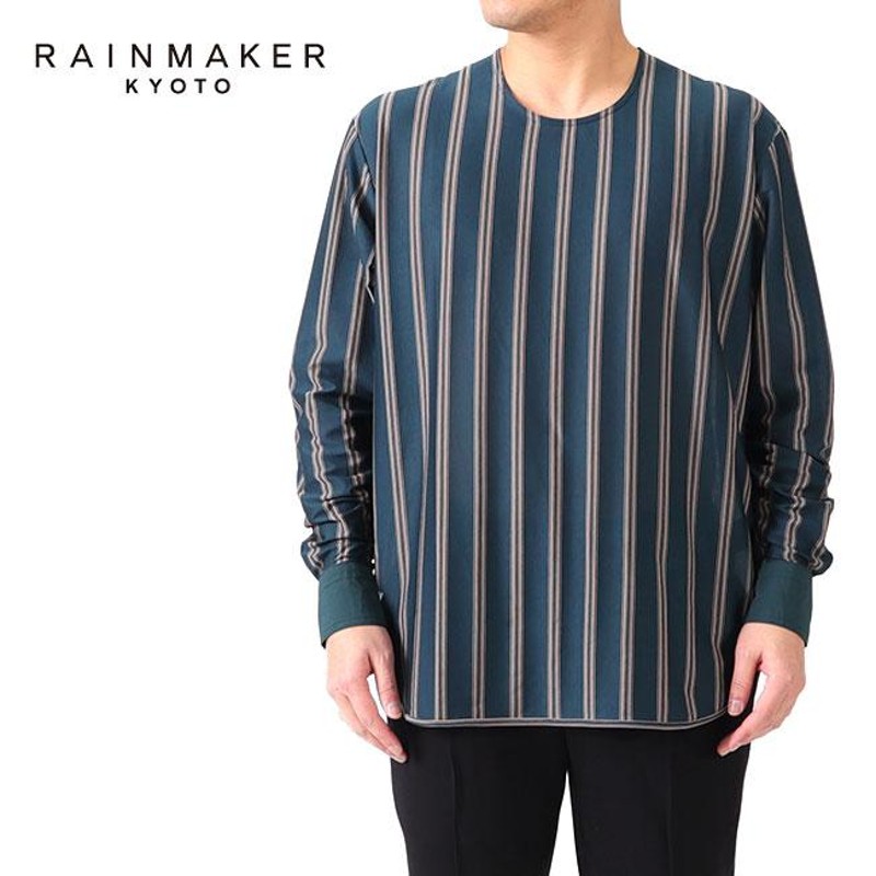 TIME SALE] RAINMAKER レインメーカー カフス付き ストライプ ロングテールシャツ RM211-014 長袖Tシャツ メンズ |  LINEブランドカタログ