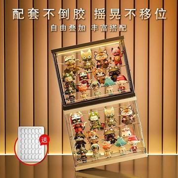 【限時下殺】透明防塵多層收納櫃子化妝品收納盒桌面梳妝檯護膚品置物架亞克力