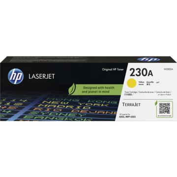 【領券優惠折300】HP 230A 黃色原廠 LaserJet 碳粉匣(W2302A) For HP LaserJet  4203 / 4303