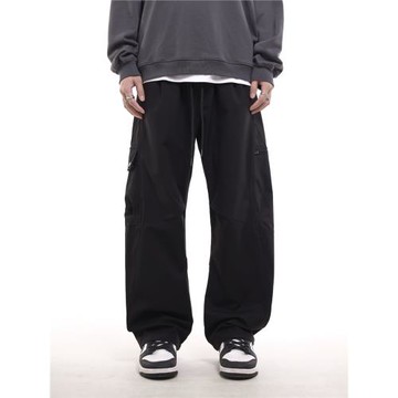 NO BURGER 大碼戶外機能彎刀沖鋒褲立體裁剪工裝褲多口袋休閑褲男