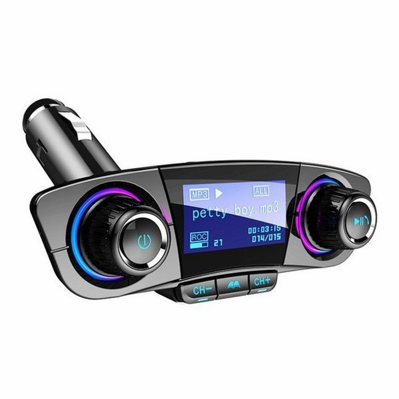 Fmトランスミッター Mp3 プレーヤー Aux 変調器 Bluetooth ハンズフリー カーキット 車 オーディオ 通販 Lineポイント最大get Lineショッピング