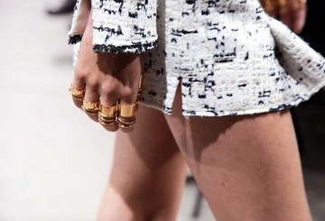 質感  戒指 金戒指 圓圈 手環 耳環 指虎 項鍊  一套販售