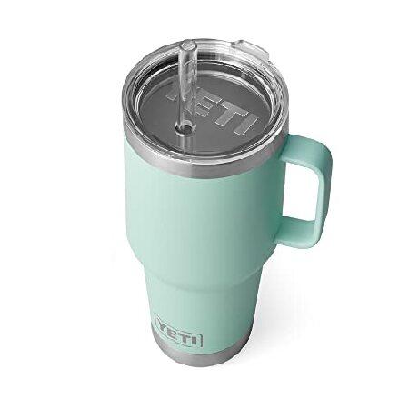 YETI Rambler 35 oz Straw Mug, Vacuum Insulated, Stainless Steel, Seafoam並行輸入