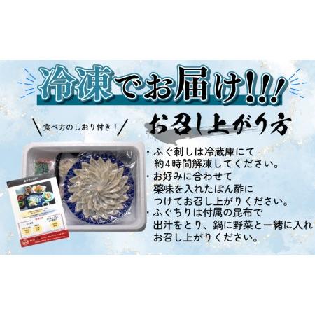 ふるさと納税 国産天然 ふぐ刺身・ちりセット 2~3人前 冷凍 （ ふぐ フグ まふぐ マフグ 真ふぐ 下関ふぐ 下関フグ ふぐ刺し フグ刺し ふぐ刺身 .. 山口県下関市