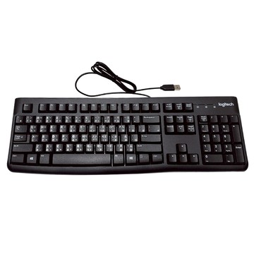 logitech 羅技 K120 有線鍵盤 USB  黑色  YU0042  深凹式