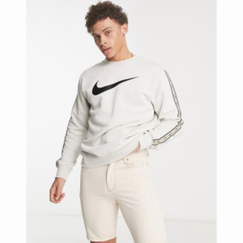 ナイキ Nike メンズ スウェット トレーナー トップス Repeat Pack Logo Sweatshirt In Rattan ベージュ 通販 Lineポイント最大1 0 Get Lineショッピング