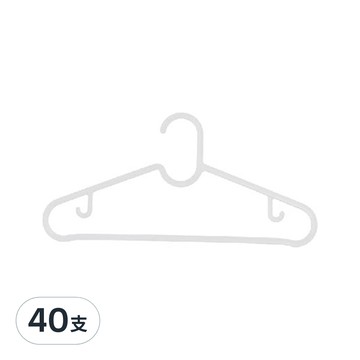 小麥購物 簡約風衣架 C455 40g  白色  40支
