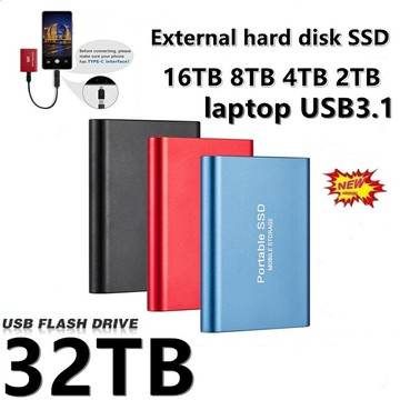 外置高清三星 T5 SSD 32TB16TB8TB USB 3.1 Type-C SSD 適配器高清外置硬盤