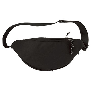 Nang Man Lounge 率性風中性款斜背腰包  黑色  均碼