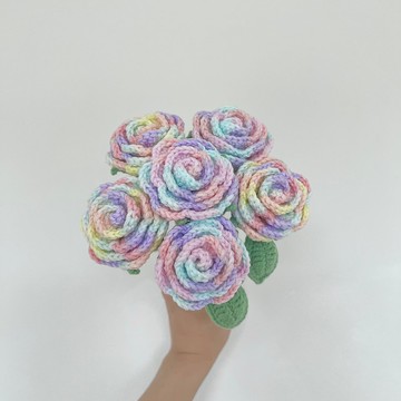 鈎針編織玫瑰花