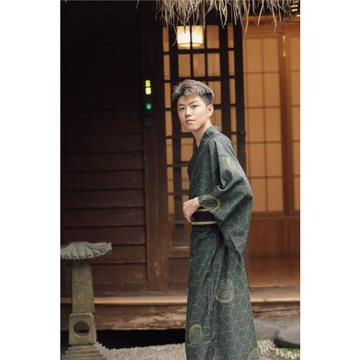 日本和服男武士和服傳統日式和風學生COS服加厚休閑日料店工裝