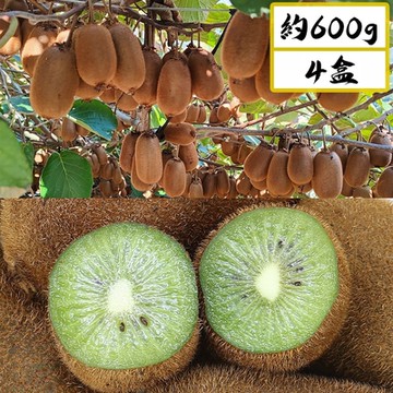 愛蜜果 台灣梨山綠色奇異果 (7-8顆/約600克/盒) X4盒