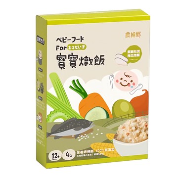 農純鄉 龍膽石斑櫛瓜燉飯 1歲以上 4個  600g  1盒