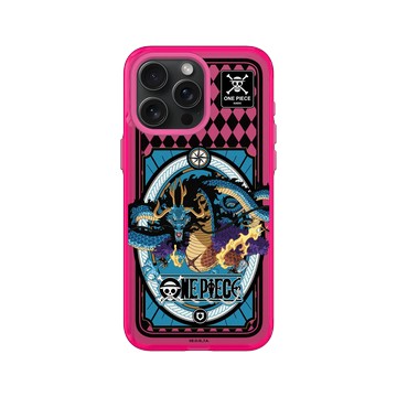 iPhone 15 Pro Max Clear 粉漾桃 - 航海王 One Piece - 龍形態 - 百獸海道