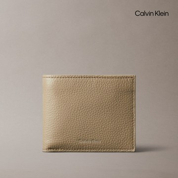 【Calvin Klein】 CK 真皮RFID錢包 棕色