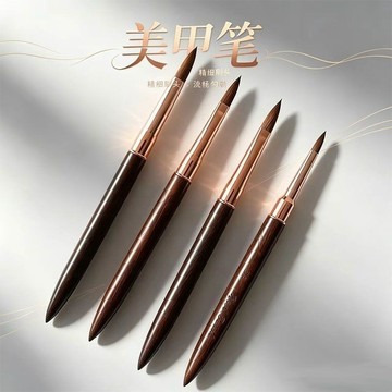 🔥熱銷爆款🔥 新款美甲水晶筆檀木杆延長彩繪雕花筆專業指甲刷水晶筆刷美甲工具