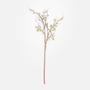 查莉擬真花插野果枝110cm 綠黃