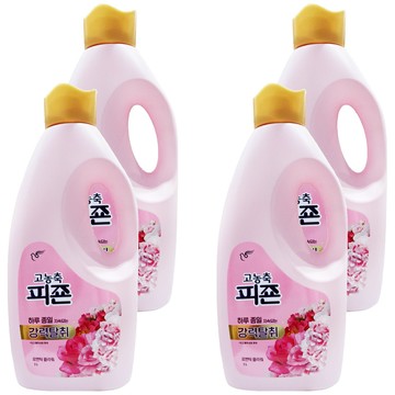 碧珍 強效除臭高濃縮衣物柔軟精 粉紅玫瑰  2L  4瓶