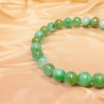 三彩翡翠手珠手鍊 | 天然緬甸玉A貨翡翠 | 送禮