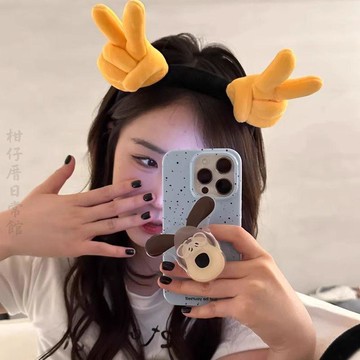 🔥2件9折🍊台北出貨🍊可開發票 超萌可愛卡通搞怪大拇指髮箍2026新款拍照頭箍趣味表演髮卡頭飾