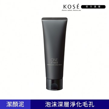 KOSE 高絲 ONE BY KOSE 黑碳潔顏泥140g/黑碳磨砂潔顏泥130g