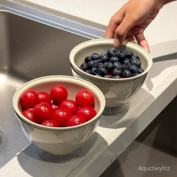 🌈好物優選⛱丨多巴胺水果盤瀝水籃洗水果神器雙層果籃食品級加厚多功能壁掛廚房 GWA6