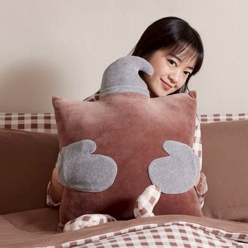 【YVONNE以旺傢飾】精靈方形抱枕-可可棕