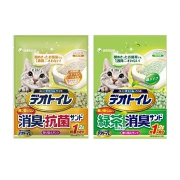 (2包組)Unicharm 消臭大師-條狀消臭貓砂2L(雙層便盆用)