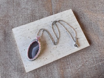 230315 波斯灣瑪瑙 串珠 頸鍊