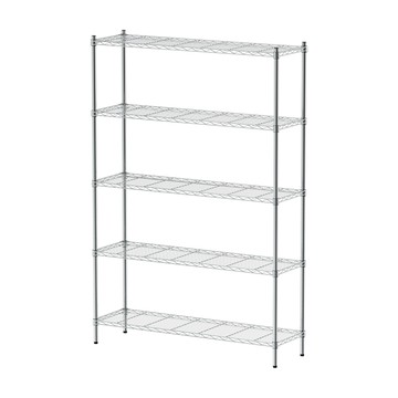 【dayneeds】輕型 120x35x180公分 五層電鍍(鎖管)波浪架