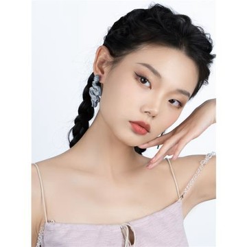 黛組學原創「人間美杜莎」動物圖騰蛇形中性耳飾朋克亞風鏡面耳環
