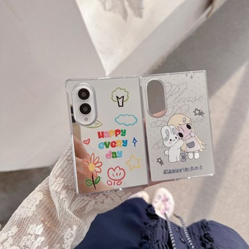 立體鼻子表情 創意卡通 三星 Galaxy ZFold8 z fold8 折疊 手機殼 防摔 鏡面 保護套