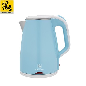 CookPower 鍋寶 316保溫雙層防燙不銹鋼快煮壺-1.8L 藍 KT-90182B