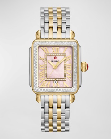 Deco Madison Two Tone Watch, Peony