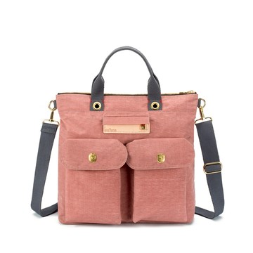 【satana】Soldier 趣淘隨型手提包-陶土紅 (SOS3220)｜托特包 斜背包 斜肩包 側背包 多口袋包