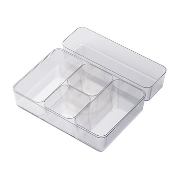 【低價看這邊】透明收納盒 透明抽屜收納盒 分類盒 壓克力收納盒 文具收納盒 化妝品收納 收納盒 收納盒 桌上收納