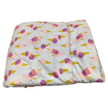 wildfun 野放 石墨烯保暖四季毯被 140x200cm - 台灣製造  200 x 140cm  冰淇淋印花 紫/粉/黃  1件
