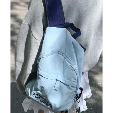 Bag House👜 【店鋪熱銷】韓國尼龍帆布包包女式2024新款潮時尚休閒雙肩包休閒大容量背包後背包 書包