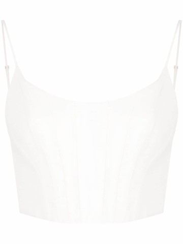 ZIMMERMANN - Alight linen corset top - women - Linen/Flax - 0 - White
