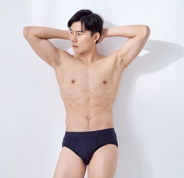 【廠商直送】Grizzly Bear~男性有機棉超彈性內褲超值3入組-藏青